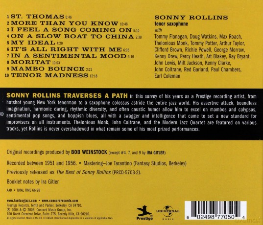 Sonny Rollins: Prestige Profiles Vol.3 [CD]