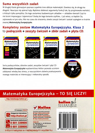 Matematyka Europejczyka GIM 2/1 ćw [KSIĄŻKA]