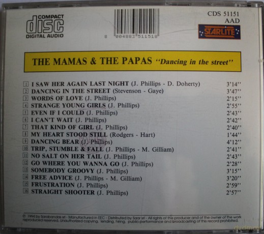 The Mamas & The Papas: Dancing In The Street [CD]