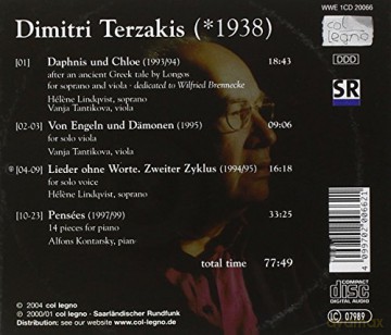 Dimitri Terzakis: Daphne Und Chloe/pensees Etc. [CD]