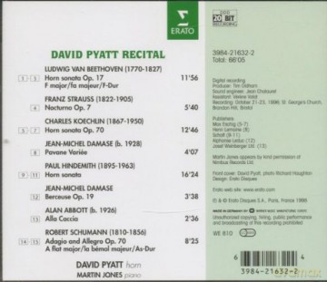 Ludwig Van Beethoven: David Pyatt - Recital [CD]