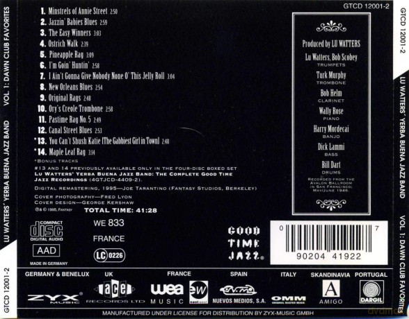 Lu Watters: Dawn Club Favorites 1 [CD]