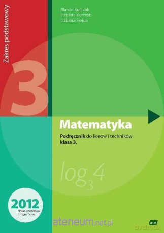 Matematyka LO 3 podr. Z.P Świda w.2012 NPP OE [KSIĄŻKA]