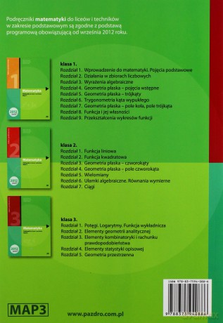 Matematyka LO 3 podr. Z.P Świda w.2012 NPP OE [KSIĄŻKA]