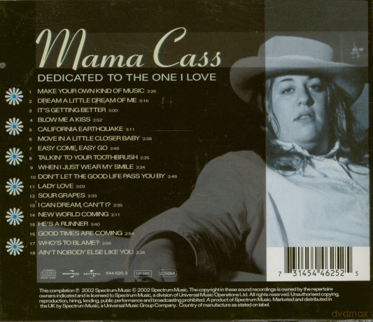 Mama Cass: Dedicated To The One I Love [CD]