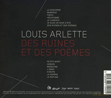 Louis Arlette: Des Ruines Et Des Po_Mes [CD]
