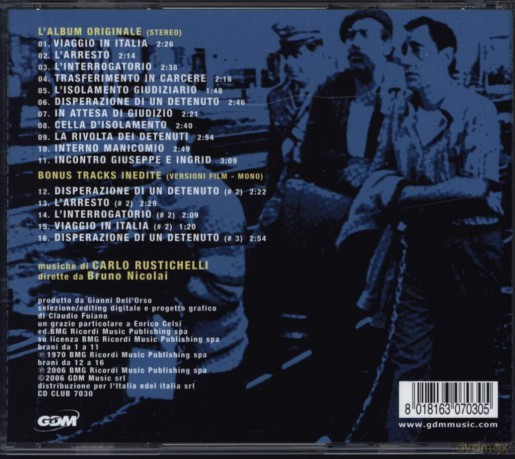 Carlo Rustichelli: Detenuto in Attesa [CD]