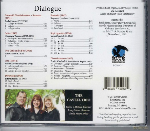 Tansman: Dialogue [CD]