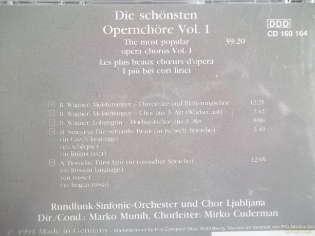 Die Schonsten Opernchore Vol.I: Die Schonsten Opernchore Voli [CD]
