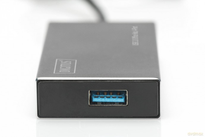 Usb Hub 4port Usb 3.0: Digitus Da702401 Hub 3 Porte, Nero [CD]