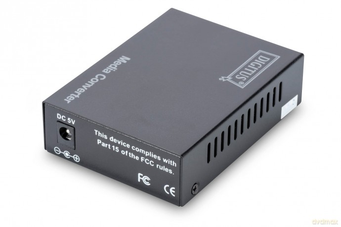 Media Conv.Sf: Digitus Dn82130 Convertitore 10/100/1000 Gigabit Media Converter Rj45 Fibra Ottica Con Modulo Sfp [CD]