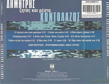 Dimitris Kontolazos: Dimitris Kontolazos-Zitas Kai Resta [CD]