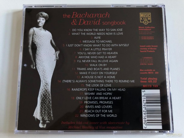 Dionne Warwick: Dionne Warwick Sings the Bacharach & David Songbook [CD]
