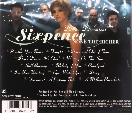 Sixpence None The Richer: Divine Discontent [CD]