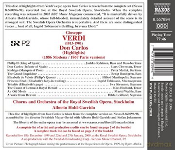 Giuseppe Verdi: Don Carlos [CD]