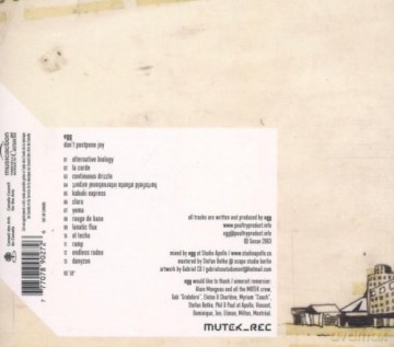The Egg: Don't Postpone Joy [CD]