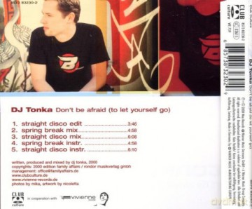 Dj Tonka: Dont Be Afraid [CD]