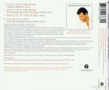 Lionel Richie: Dont Stop The Music [CD]