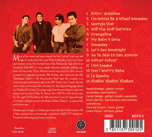 Los Lobos: Earthquake Relief Concert 1989 [CD]