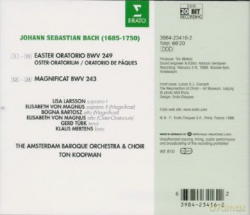 Johann Sebastian Bach: Easter Oratorio/magnificat [3CD]