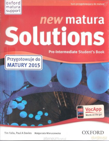 Matura Solutions N Pre-inter. 2E SB+Exam Brochure [KSIĄŻKA]