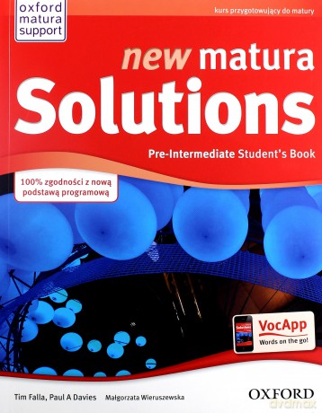Matura Solutions N Pre-inter. 2E SB+Exam Brochure [KSIĄŻKA]
