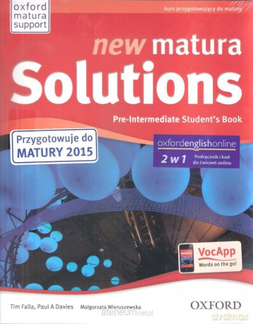 Matura Solutions N Pre-inter.2E SB+Exam Broch&E-WB [KSIĄŻKA]