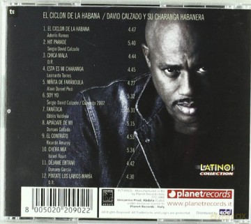 David Calzado Y Su Charanga Habanera: El Ciclon De La Habana [CD]