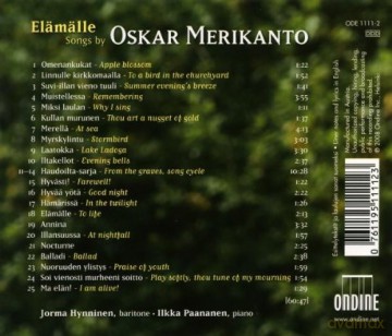 O. Merikanto: Elamalle - Songs by Oskar Merikanto [CD]