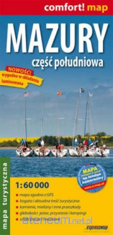 Mazury - cz. południowa 1:60 000 mapa turystyczna [KSIĄŻKA]