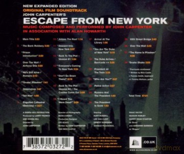 John Carpenter: Escape From New York [CD]