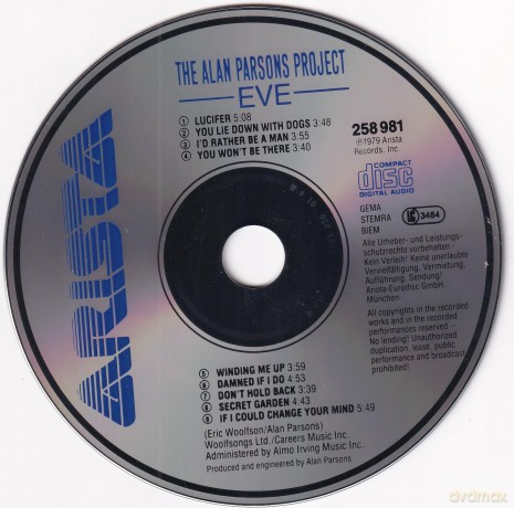 Alan Parsons Project: Eve [CD]