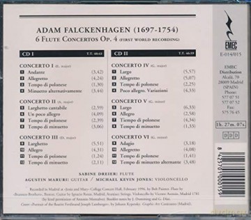 Dreier: Falckenhagen:6 Flute Concs [CD]