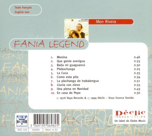 Mon Riviera: Fania Legend/mon Y Sus Trombones [CD]
