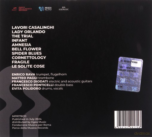 Enrico Rava: Fearless Five [CD]