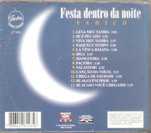 Vadico: Festa Dentro Da Noite [CD]