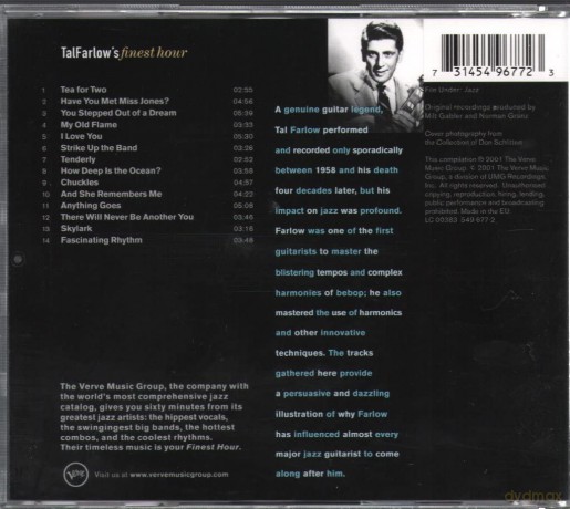 Tal Farlow: Finest Hour [CD]