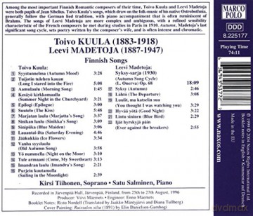 Kuula: Finnish Songs [CD]