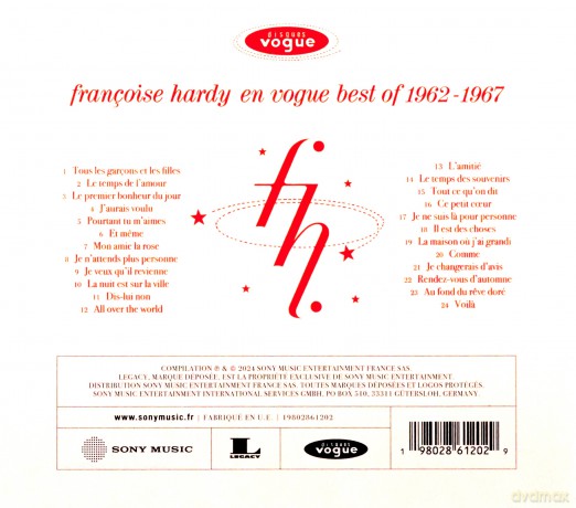 Francois Hardy: Francoise Hardy En Vogue - Best Of 1962-1967 [CD]