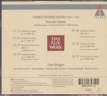 Frans Bruggen: Frans BrGgen Edition Vol. 9 [CD]