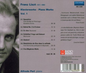 Alfredo Perl: Franz Liszt: Piano Works [CD]