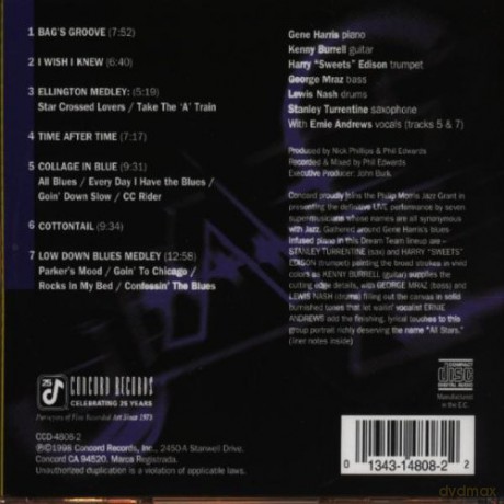 Gene Harris: Gene Harris/philip Morris All-Stars/live [CD]