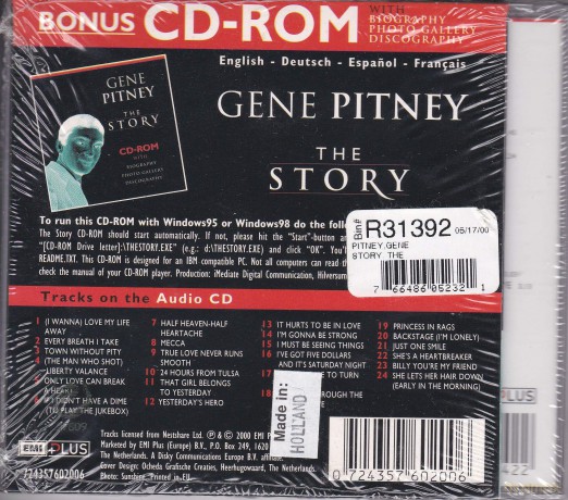 Gene Pitney: Gene Pitney Story [2CD]