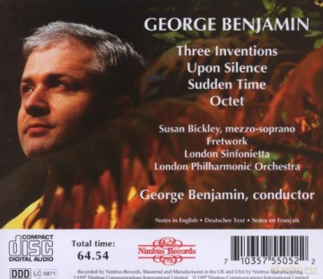 London Sinfonietta: George Benjamin: Three Inventions [CD]