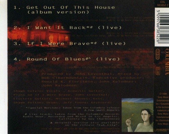 Shawn Colvin: Get Out Of This House [CD]