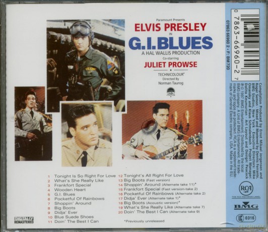 Elvis Presley: Gi Blues: Original Soundtrack [CD]