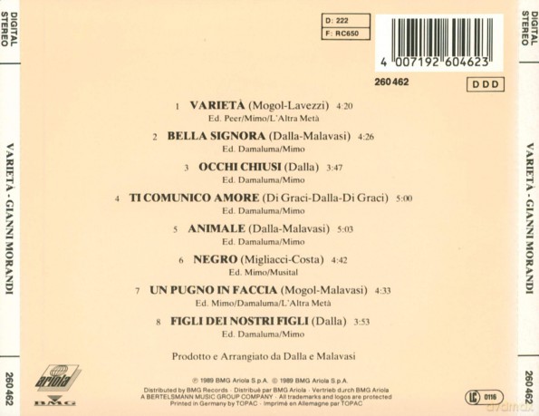 Gianni Morandi: Gianni Morandi-Varieta [CD]