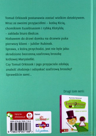 Tomuś Orkiszek 1 Na Tropie Szafirowej Broszki [KSIĄŻKA]