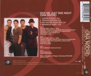 98 Degrees: Give Me Just One Night [CD]