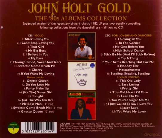 John Holt: Gold - The 80s Albums Collection [2CD]